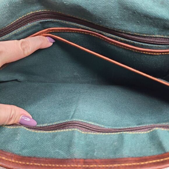 Great Seal Of The State Of Oklahoma Vintage Leather Saddlebag‎ Crossbody Purse - Picture 13 of 15